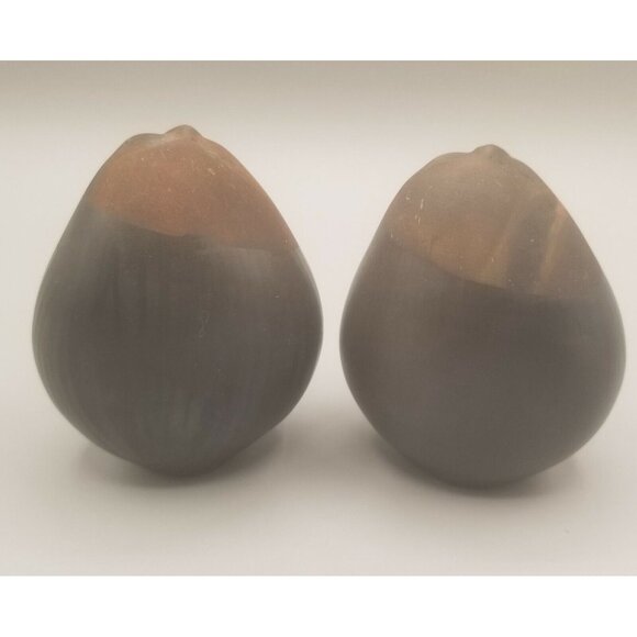 Deva Raku Spirit Ceremonial Rattles Pottery Pair Shakers Faces Nan Emmett - Picture 5 of 9